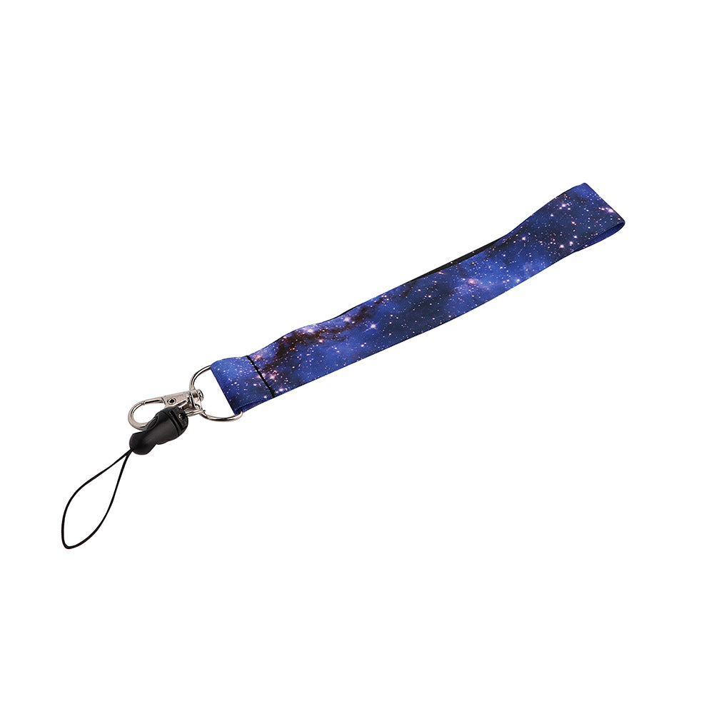 Wholesale Polyester Sunflower Starry Sky Short Mobile Phone Lanyard Keychain